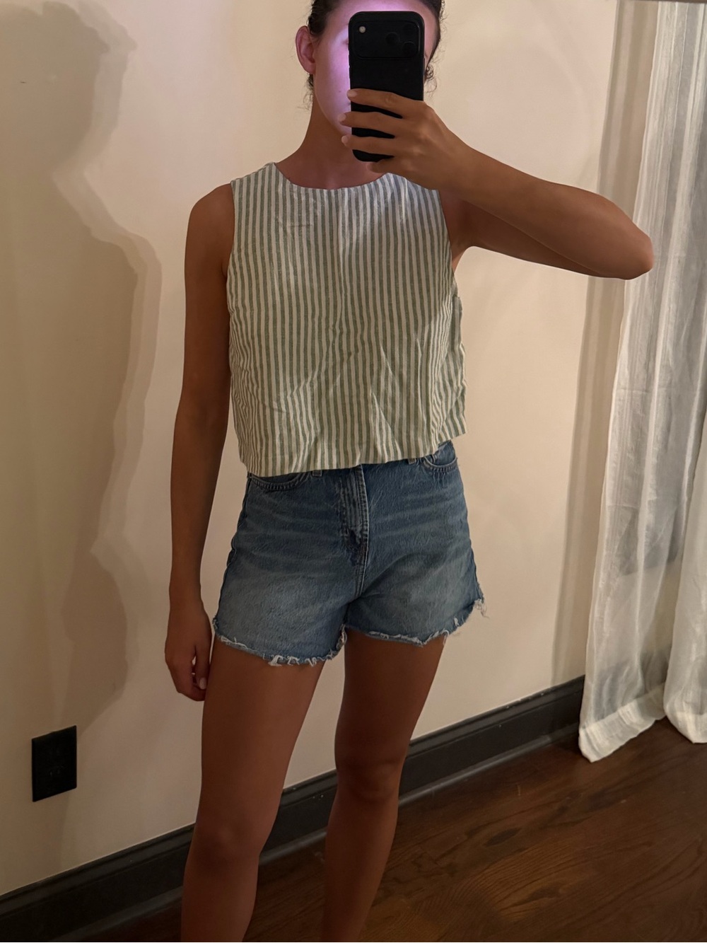 Abercombie & fitch linen tank top